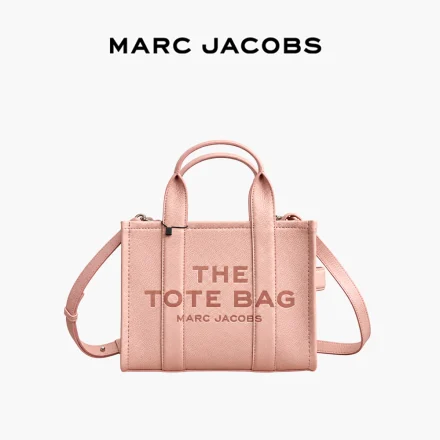 Marc Jacobs The Traveler托特包｜字母標誌｜荔枝紋質感｜玫瑰粉